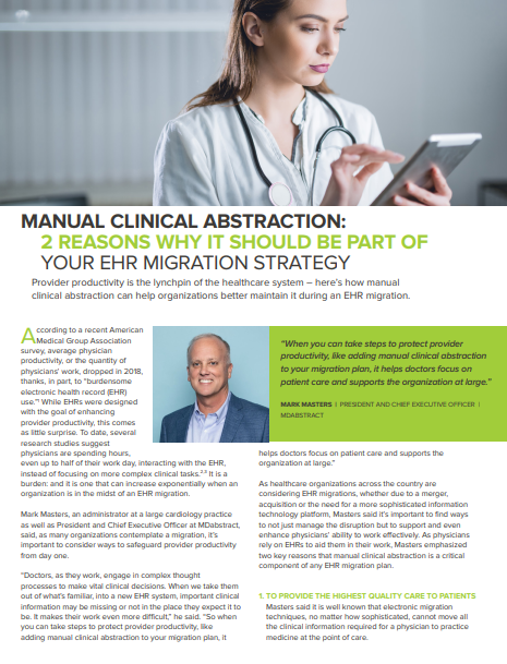 2 Reasons Why It Should Be Part of Your EHR Migration Strategy ...